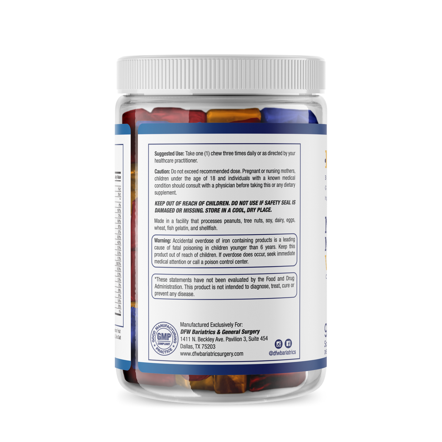 SLEEVE | RYGB Soft Chew Multivitamin w/ Iron - 3X Daily | 30 Day Supply - EXPIRED