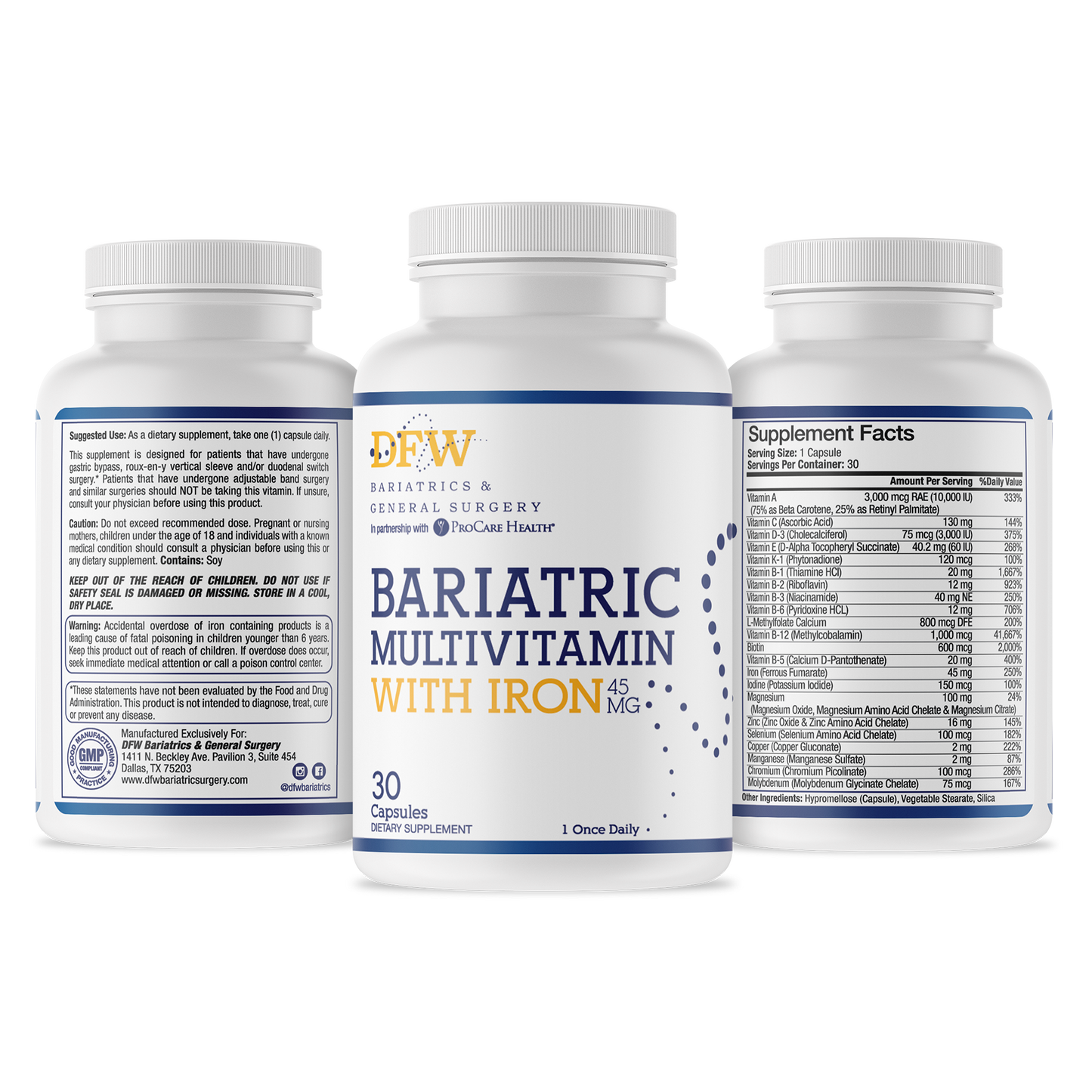 Bariatric Multivitamin SLEEVE | RYGB | 30 Day Supply