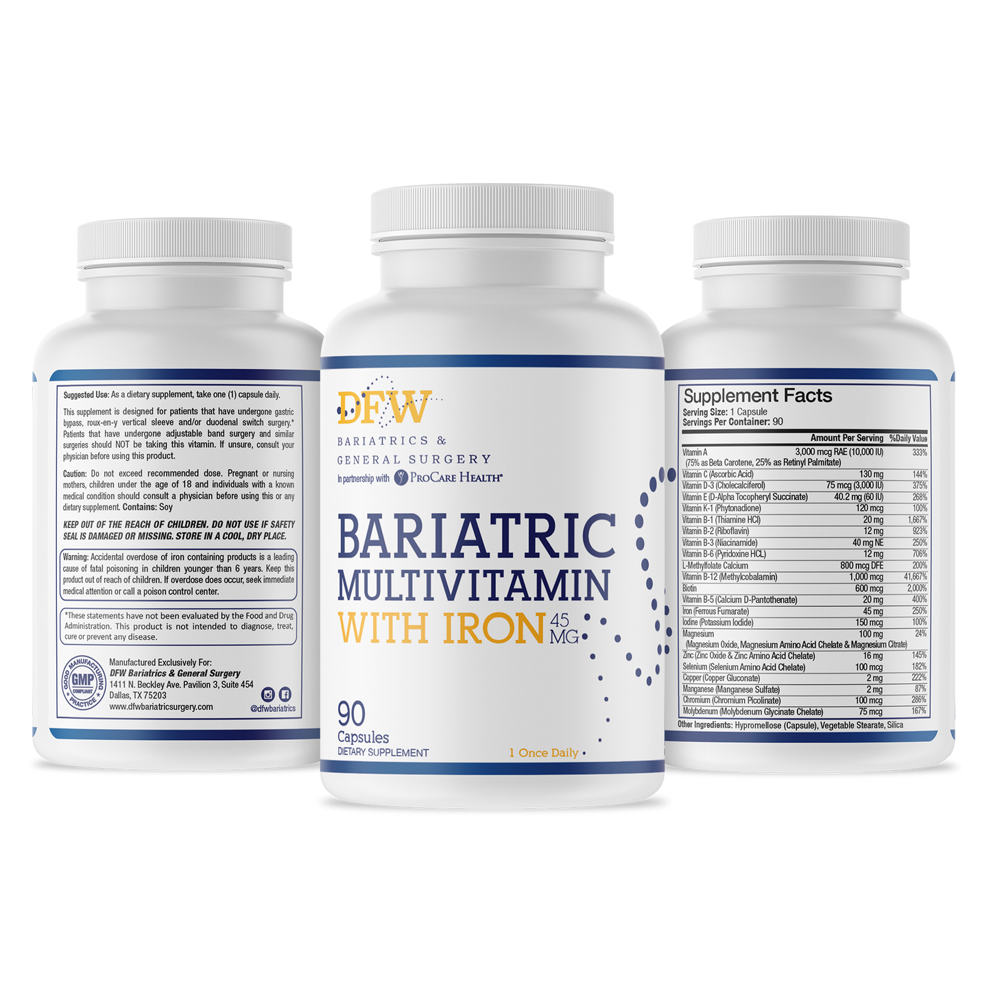 Bariatric Multivitamin SLEEVE | RYGB | 90 Day Supply