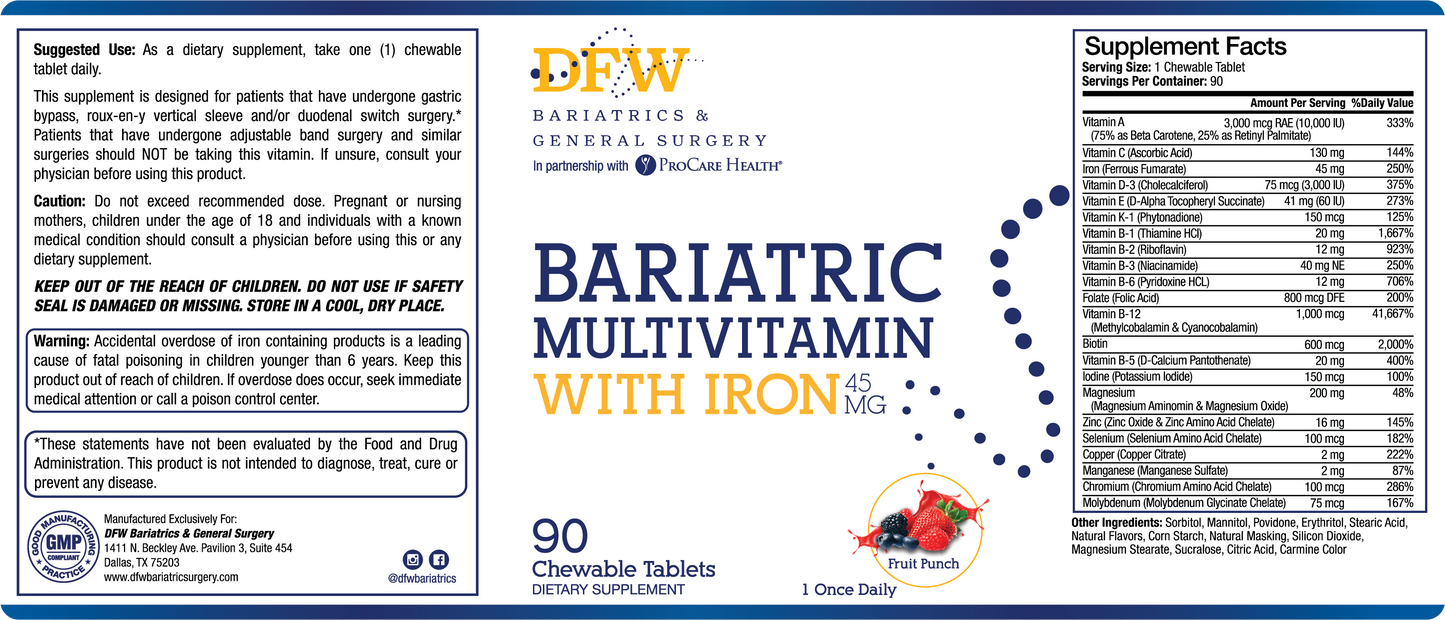 Hard Chewable Multivitamin - ONCE DAILY | 90 Day Supply | EXPIRED