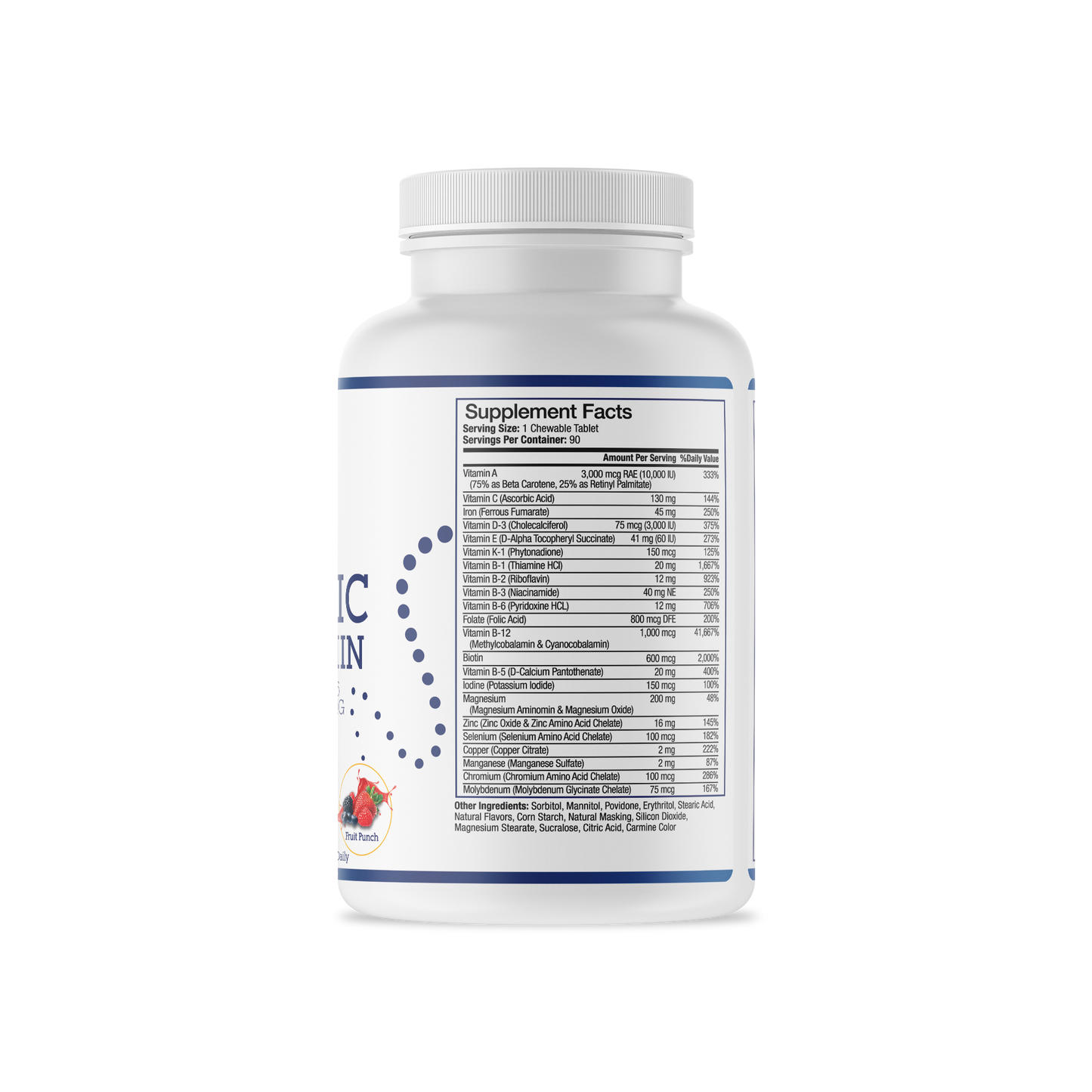 Hard Chewable Multivitamin - ONCE DAILY | 90 Day Supply | EXPIRED