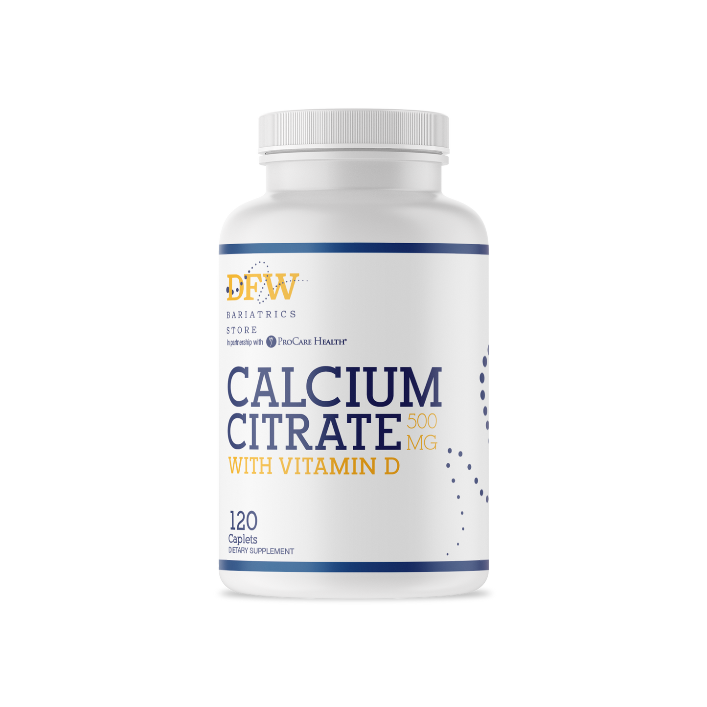 Calcium Citrate 500mg with Vitamin D Capsules | 30 day Supply