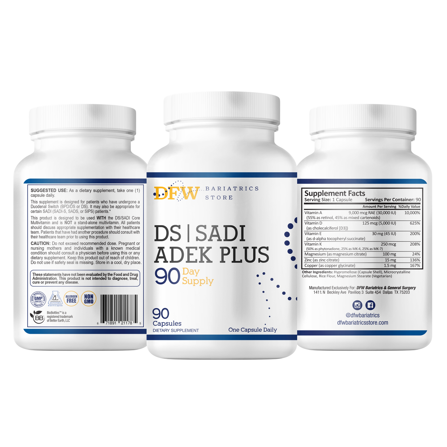 DS | SADI ADEK PLUS Capsules | 90 Day Supply
