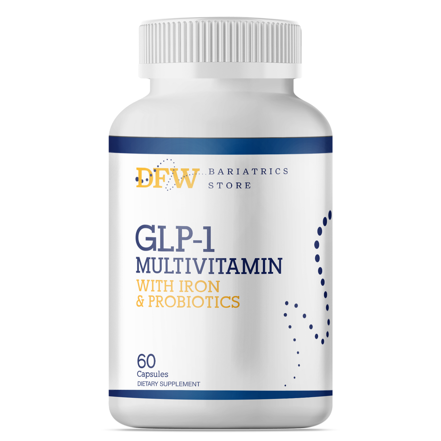 GLP-1 Multivitamin with Iron & Probiotics | 60 Day Supply