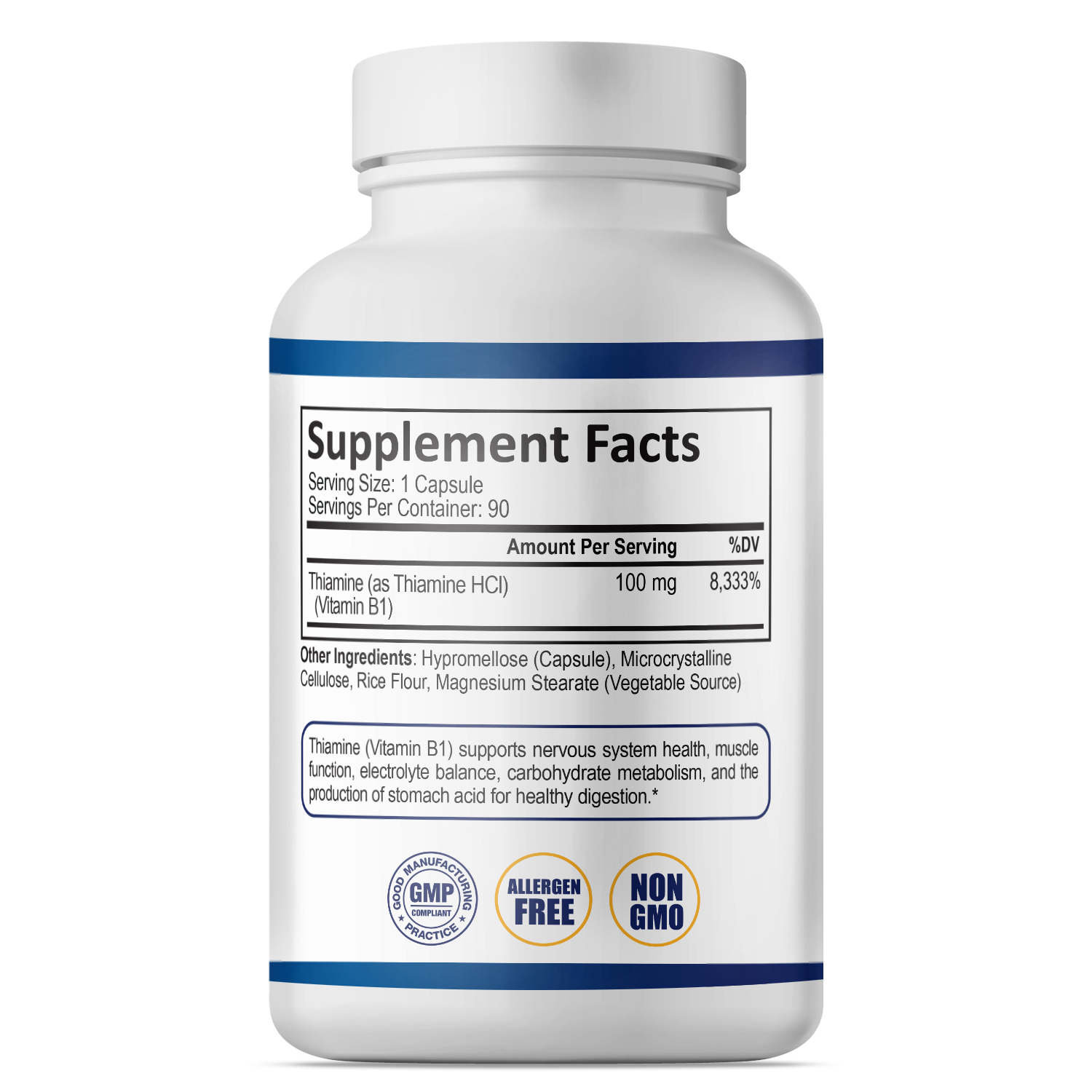 Thiamine (Vitamin B1) 100mg