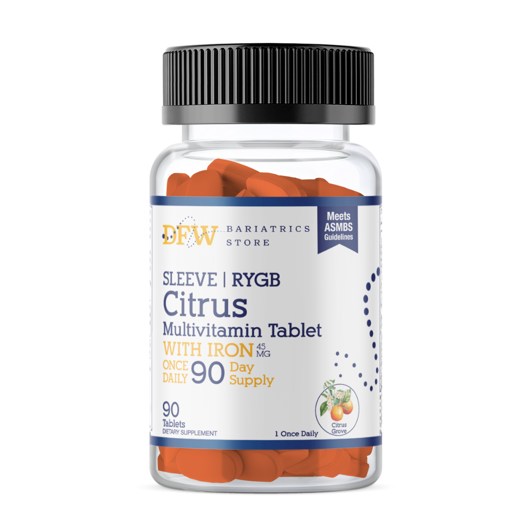 SLEEVE | RYGB Citrus Multivitamin Tablet with Iron | 90 Day Supply