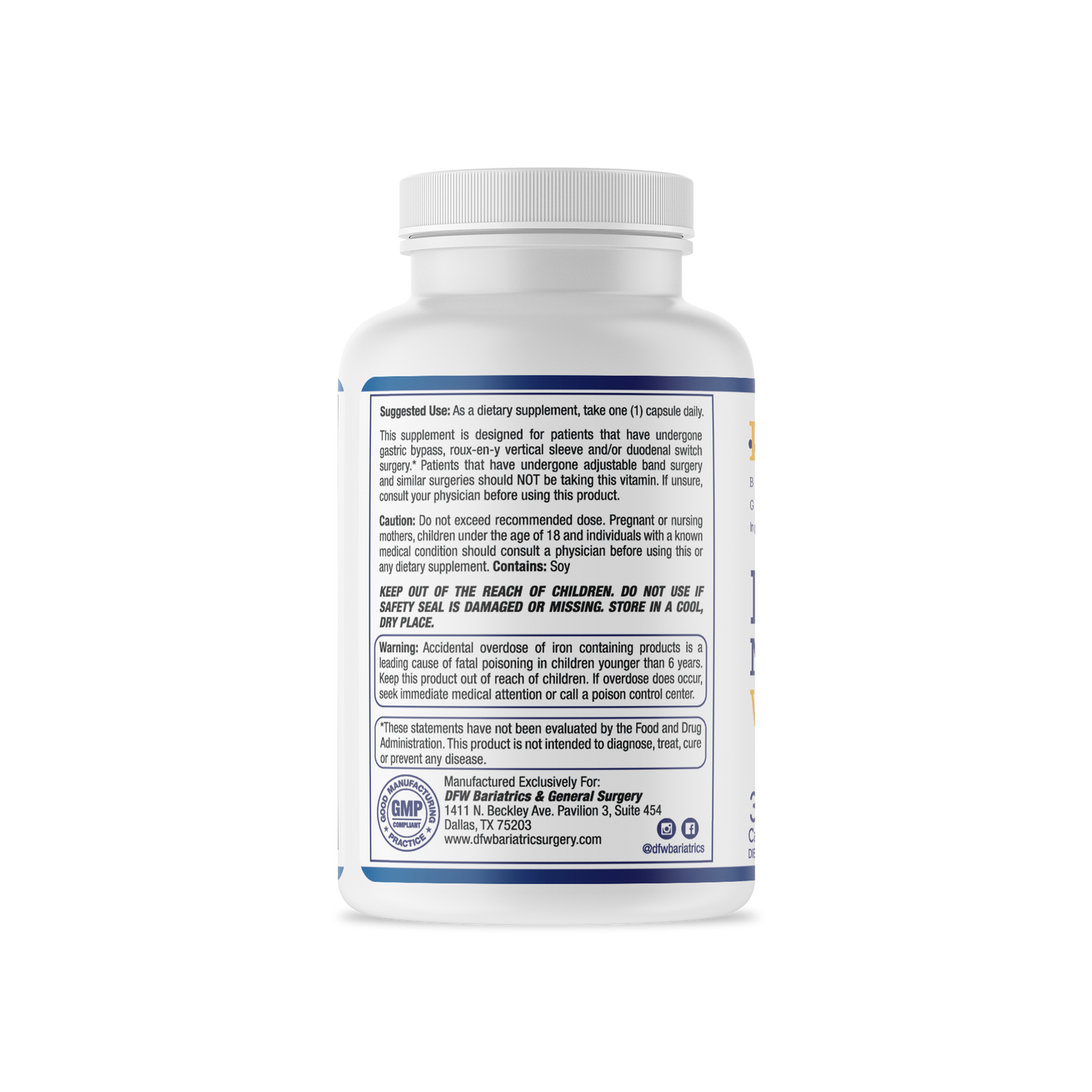 SLEEVE | RYGB Multivitamin Capsule - ONCE DAILY | 30 Day Supply