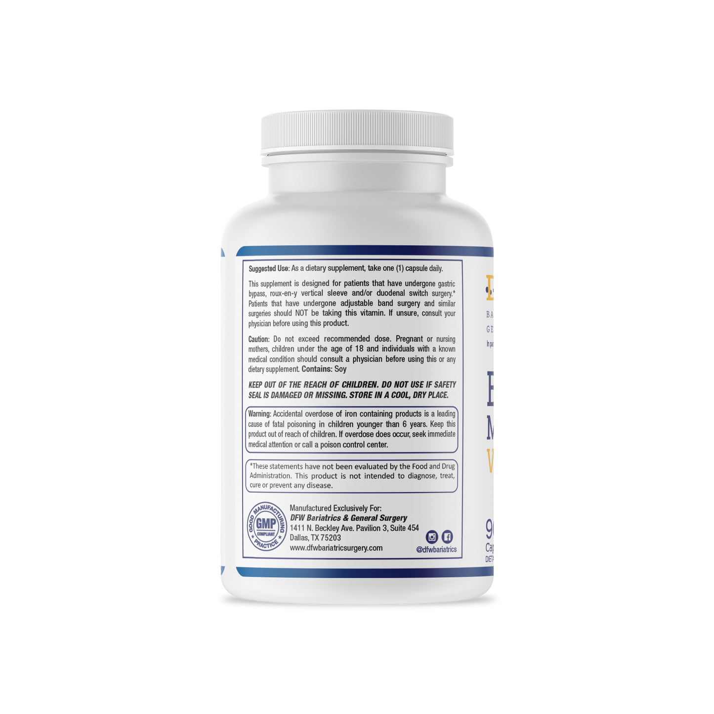 SLEEVE | RYGB Multivitamin Capsule - ONCE DAILY | 90 Day Supply