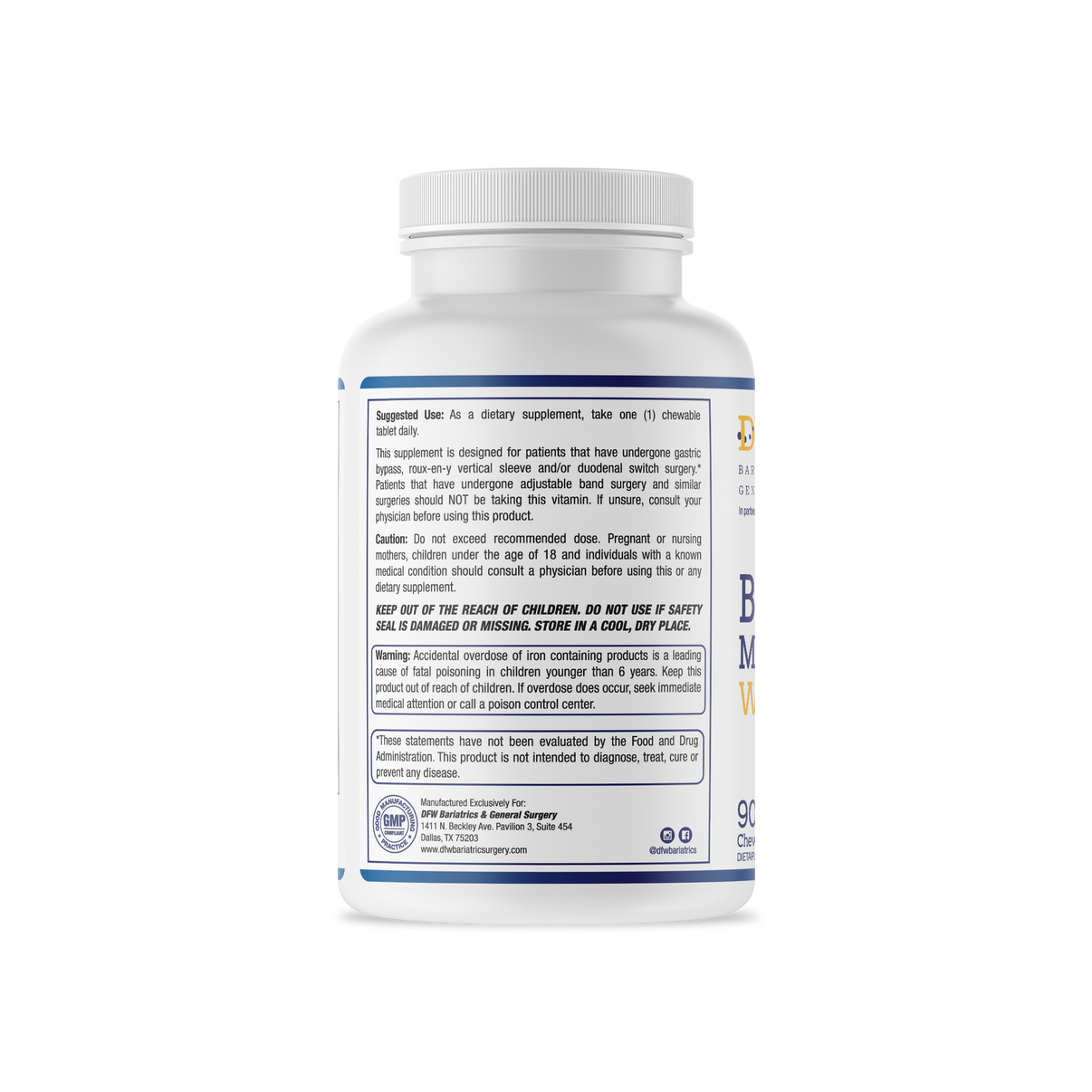 Multivitamin Hard Chew ONCE DAILY 90 Day Supply EXPIRED DFW