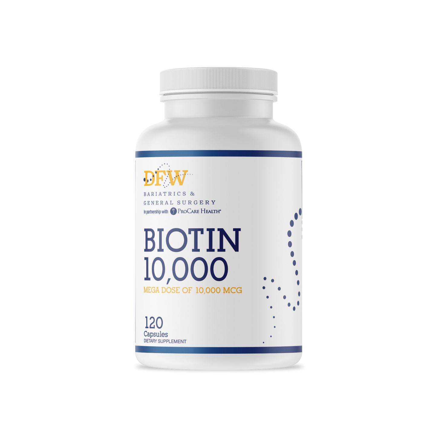 Biotin - 10,000mcg Capsules (120 count) | 120 Day Supply