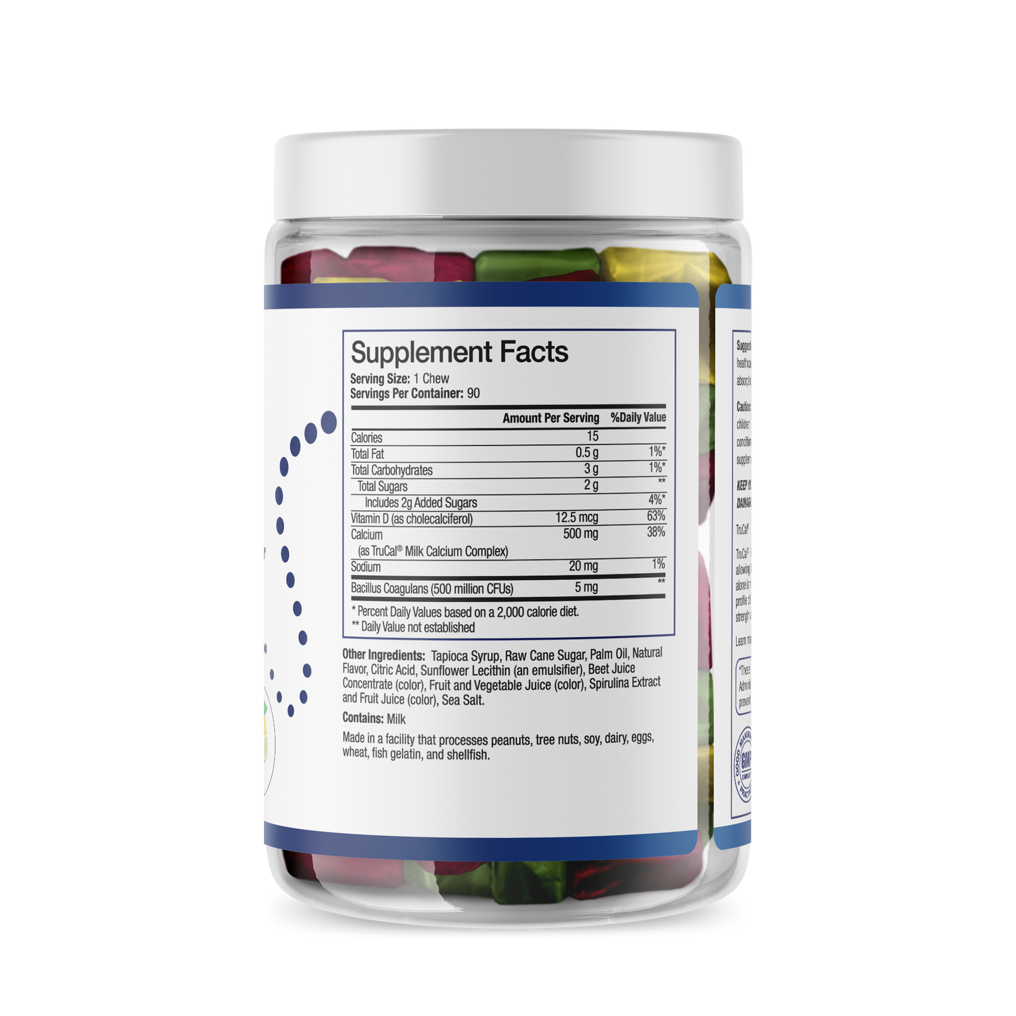 Calcium (Trucal) 500mg with Vitamin D Soft Chew | 30 Day Supply