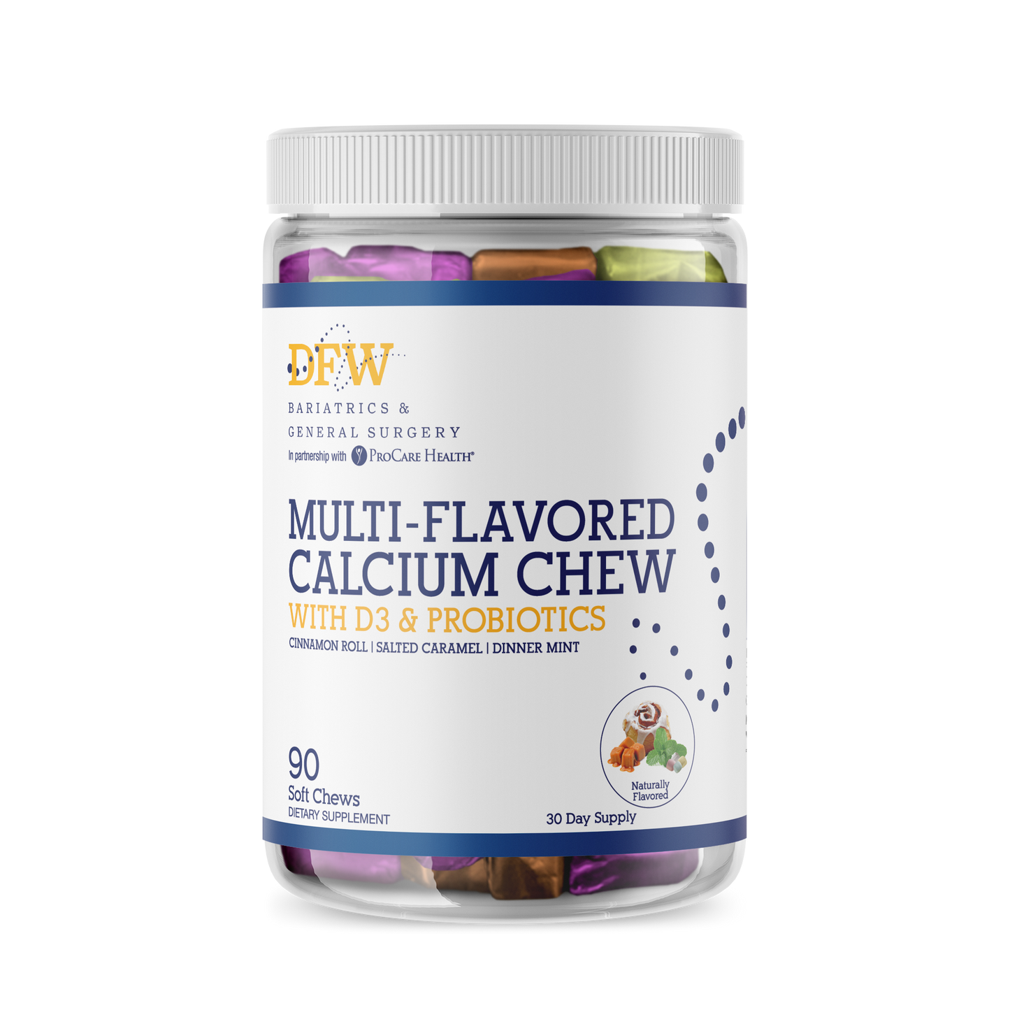 Calcium (Trucal) 500mg with Vitamin D Soft Chew | 30 Day Supply
